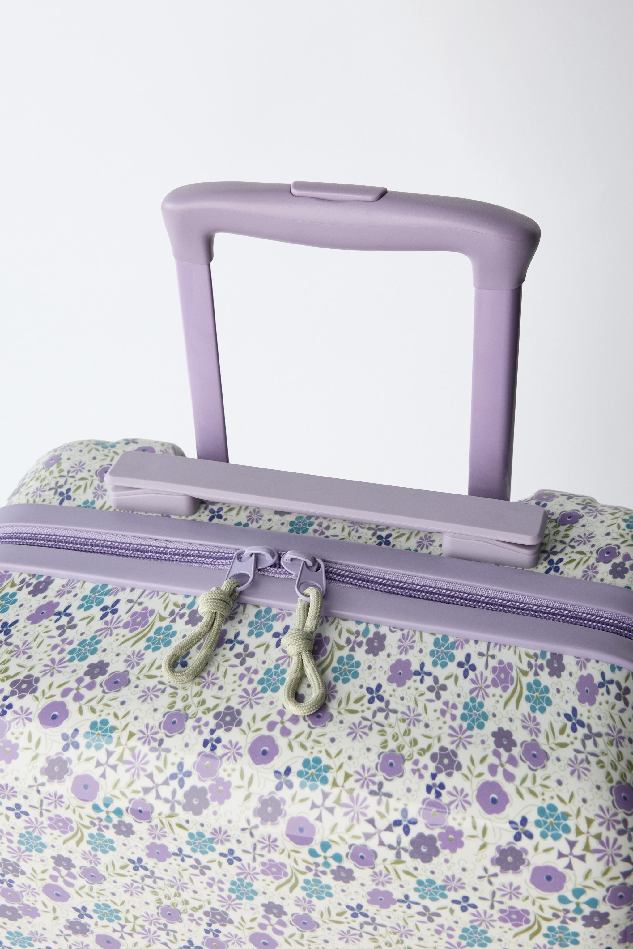 VALISE DE VOYAGE À FLEURS